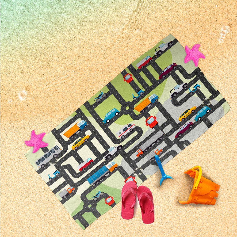 Handtuch Auto Straßen