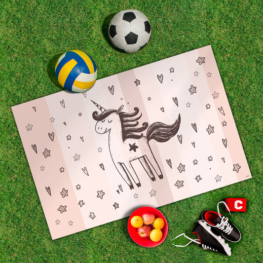 Spielplane Einhorn gezeichnet