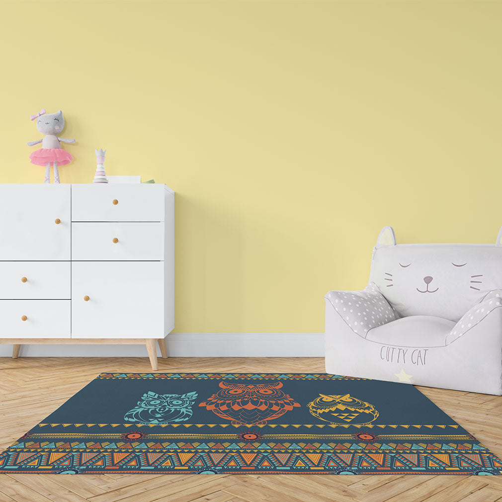 Teppich Eule Boho Ethnic