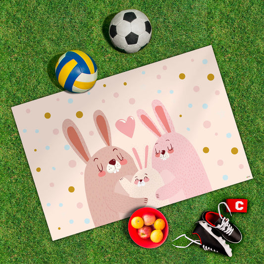 Spielplane Hase rosa