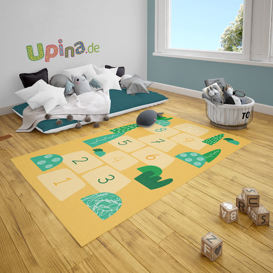 Teppich Hopse-Spiel gelb