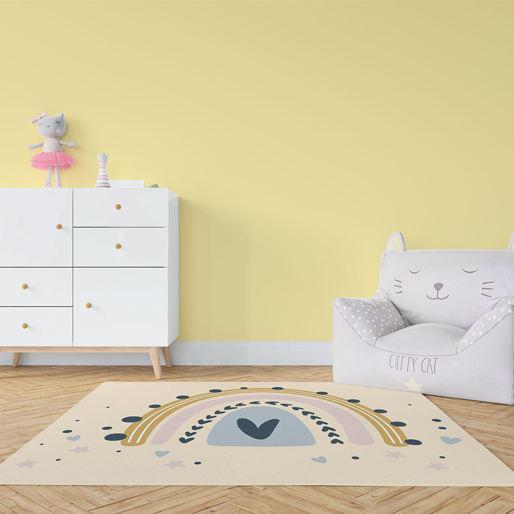 Teppich Regenbogen Herz