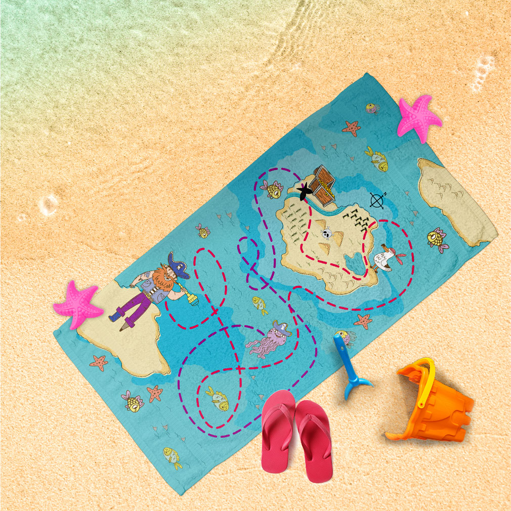 Handtuch Schatzkarte