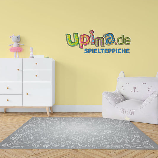 Teppich Spielzeug grau