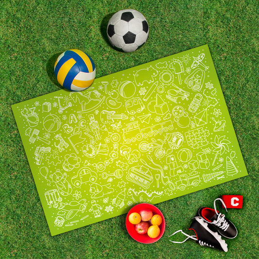 Spielplane Spielzeug grün
