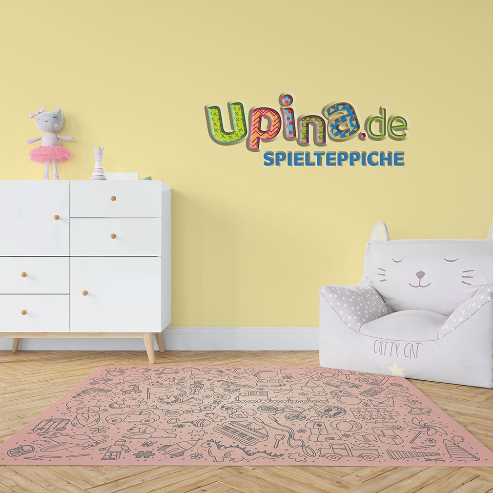 Teppich Spielzeug rosa