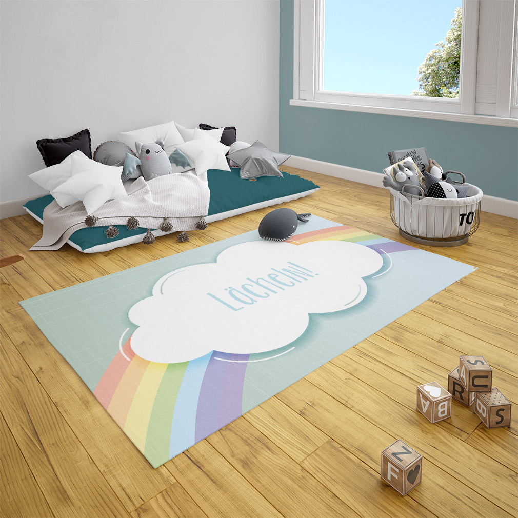 Teppich Wolke Regenbogen