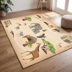 Upina Spielteppich Safari im Kinderzimmer – Frontperspektive
