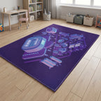 Upina Spielteppich Stadion ultraviolett im Kinderzimmer – Frontperspektive