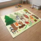 Upina Spielteppich Wald Tiere im Kinderzimmer – Frontperspektive