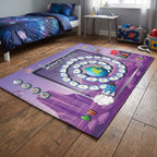 Upina Spielteppich Weltall-Spiel Zahlen im Kinderzimmer – schräge Perspektive