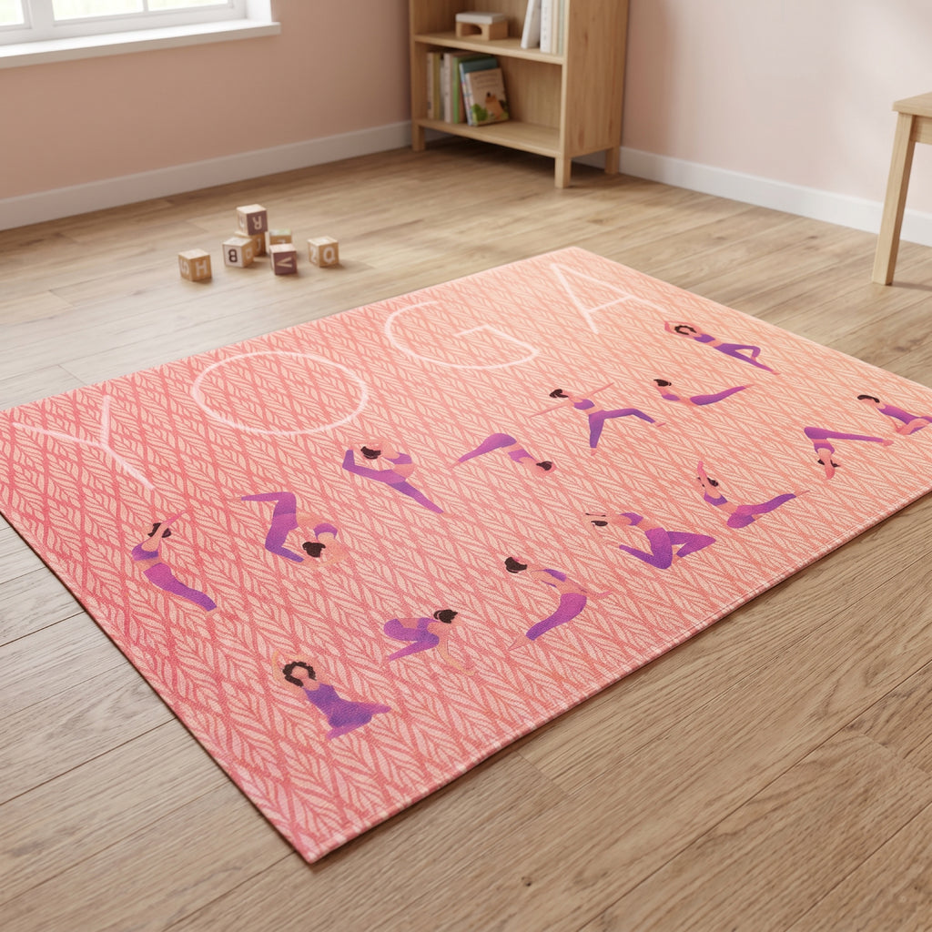 Upina Spielteppich Yoga im Kinderzimmer – schräge Perspektive