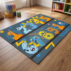 Upina Spielteppich Zahlen 1-10 im Kinderzimmer – Frontperspektive