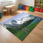 Upina Spielteppich Alpen-aktiv im Kinderzimmer – Frontperspektive