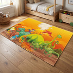Upina Spielteppich Dino im Kinderzimmer – Frontperspektive