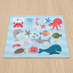 Upina Spielteppich Fische im Kinderzimmer – Frontperspektive