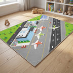 Upina Spielteppich Flughafen im Kinderzimmer – Frontperspektive