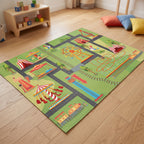 Upina Spielteppich Freizeitpark im Kinderzimmer – schräge Perspektive