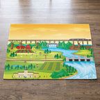 Upina Spielteppich Landschaft im Kinderzimmer – Frontperspektive