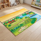 Upina Spielteppich Landschaft im Kinderzimmer – schräge Perspektive