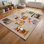 Upina Spielteppich Markt im Kinderzimmer – Frontperspektive