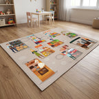 Upina Spielteppich Markt im Kinderzimmer – schräge Perspektive