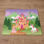 Upina Spielteppich Prinzessinnenschloss im Kinderzimmer – schräge Perspektive