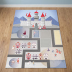 Upina Spielteppich Ritter-Burg im Kinderzimmer – Frontperspektive