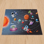 Upina Spielteppich Sonnensystem im Kinderzimmer – Frontperspektive
