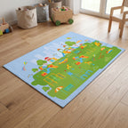 Upina Spielteppich Spielplatz im Kinderzimmer – schräge Perspektive