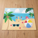Upina Spielteppich Strand im Kinderzimmer – Frontperspektive