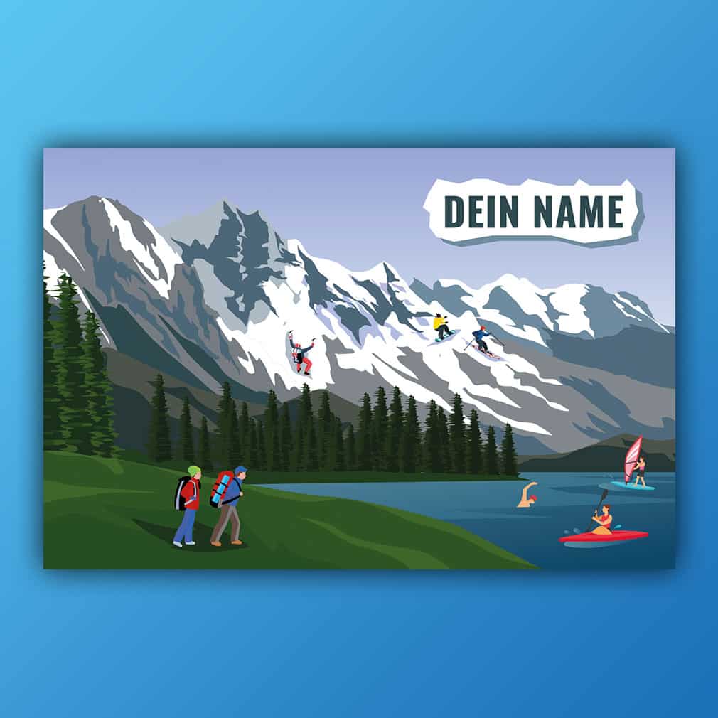 Alpen-aktiv personalisiert – individuell für Kinder gestaltet