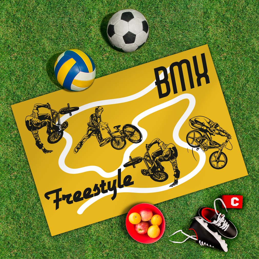 Spielplane BMX – wetterfest und abwischbar für drinnen und draußen – Ansicht 2
