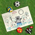 Spielplane Bär – wetterfest und abwischbar für drinnen und draußen – Ansicht 2