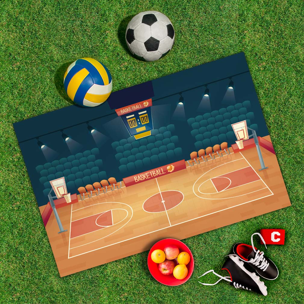 Spielplane Basketball – wetterfest und abwischbar für drinnen und draußen – Ansicht 2