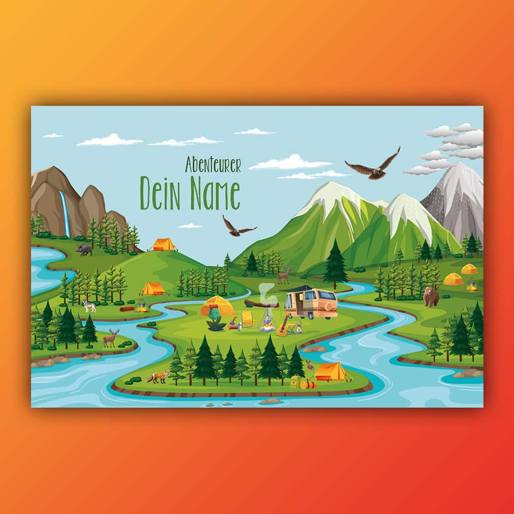 Camping personalisiert – individuell für Kinder gestaltet