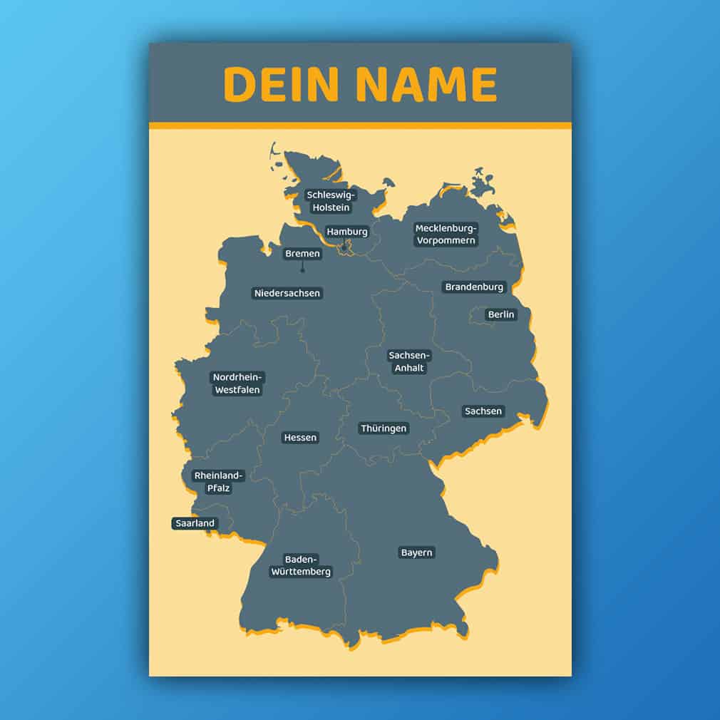 Deutschland personalisiert – individuell für Kinder gestaltet