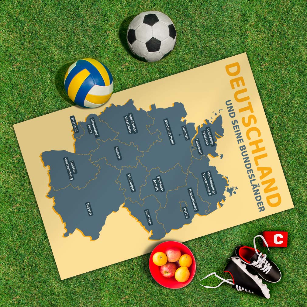 Spielplane Deutschland – wetterfest und abwischbar für drinnen und draußen – Ansicht 2