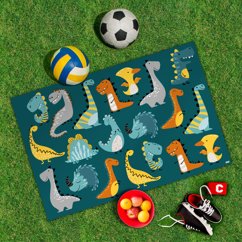 Spielplane Dino Baby – wetterfest und abwischbar für drinnen und draußen – Ansicht 2