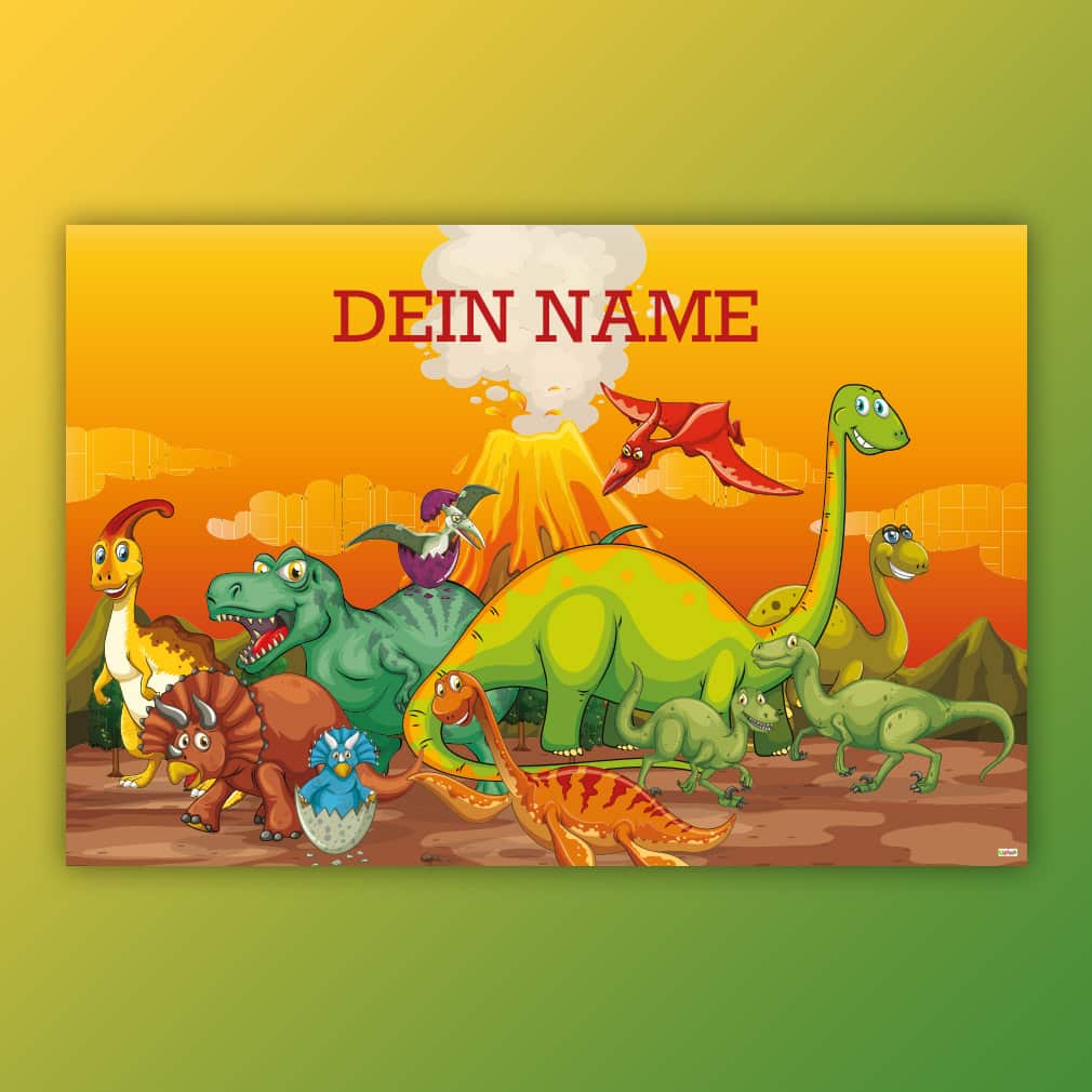 Dino personalisiert – individuell für Kinder gestaltet
