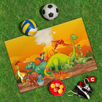 Spielplane Dino – wetterfest und abwischbar für drinnen und draußen – Ansicht 2