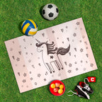 Spielplane Einhorn gezeichnet – wetterfest und abwischbar für drinnen und draußen – Ansicht 2