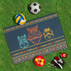 Spielplane Eule Boho Ethnic – wetterfest und abwischbar für drinnen und draußen – Ansicht 2