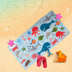 Kinderhandtuch Fische – weich, saugstark und Öko-Tex-zertifiziert – Ansicht 2
