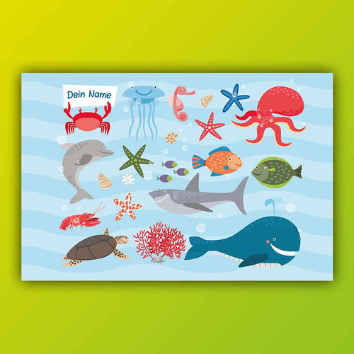 Fische personalisiert – individuell für Kinder gestaltet