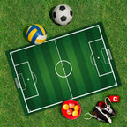 Spielplane Fußballfeld – wetterfest und abwischbar für drinnen und draußen – Ansicht 2
