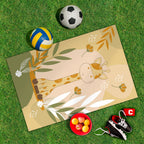 Spielplane Giraffe – wetterfest und abwischbar für drinnen und draußen – Ansicht 2