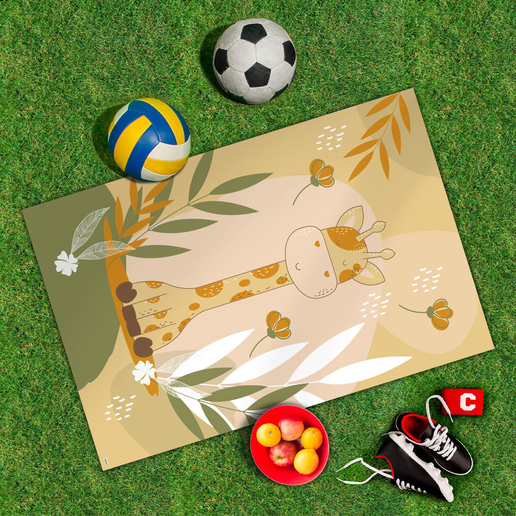 Spielplane Giraffe – wetterfest und abwischbar für drinnen und draußen – Ansicht 2