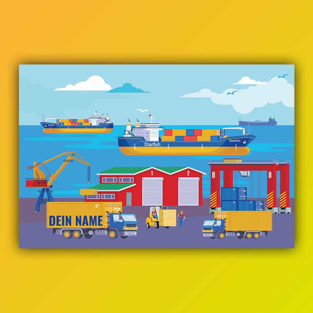 Hafen personalisiert – individuell für Kinder gestaltet