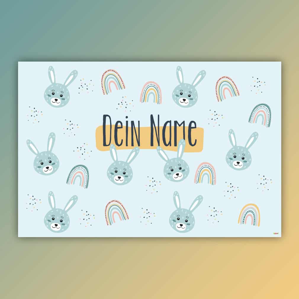 Hase blau individuell